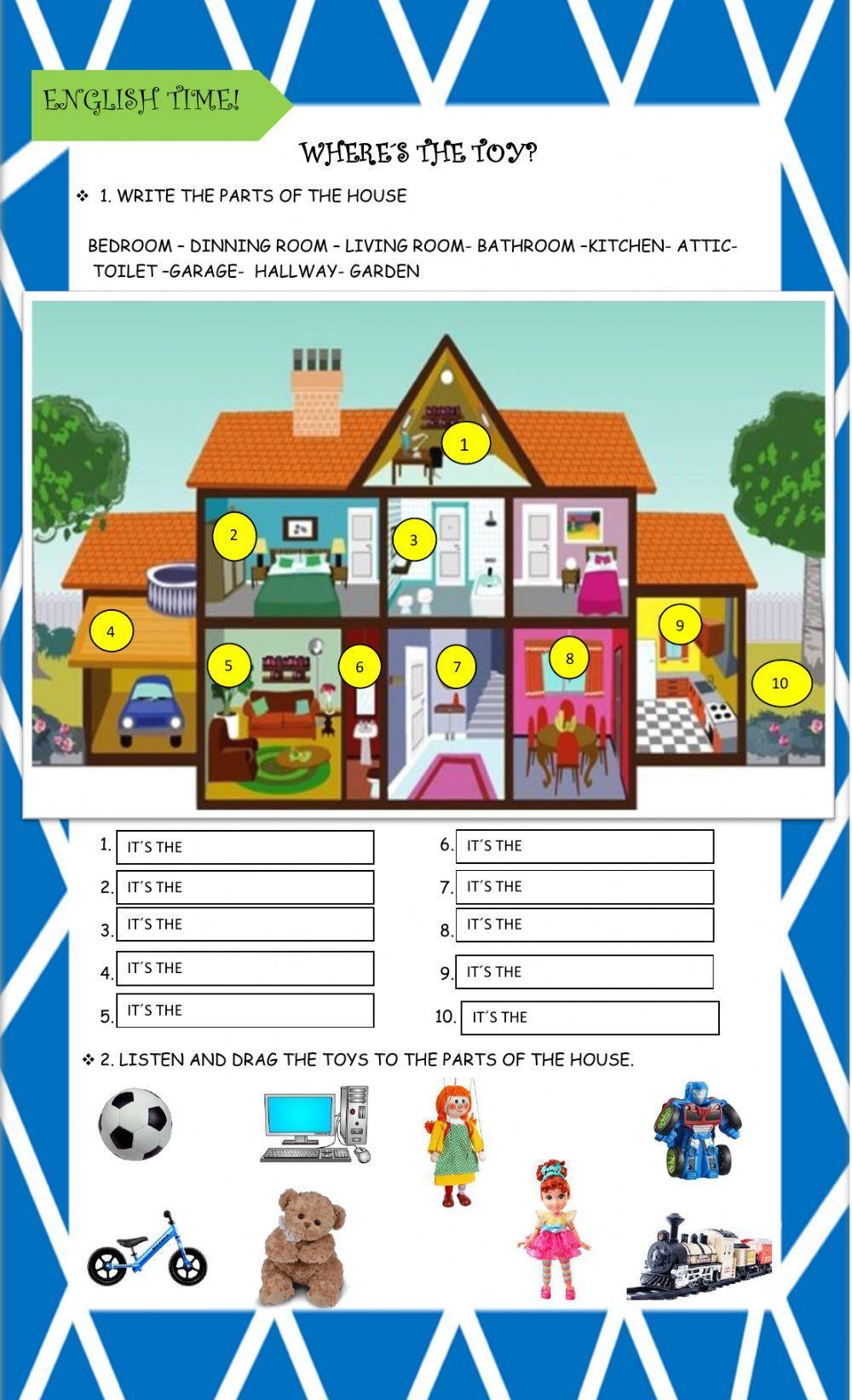 Toys-parts of the house