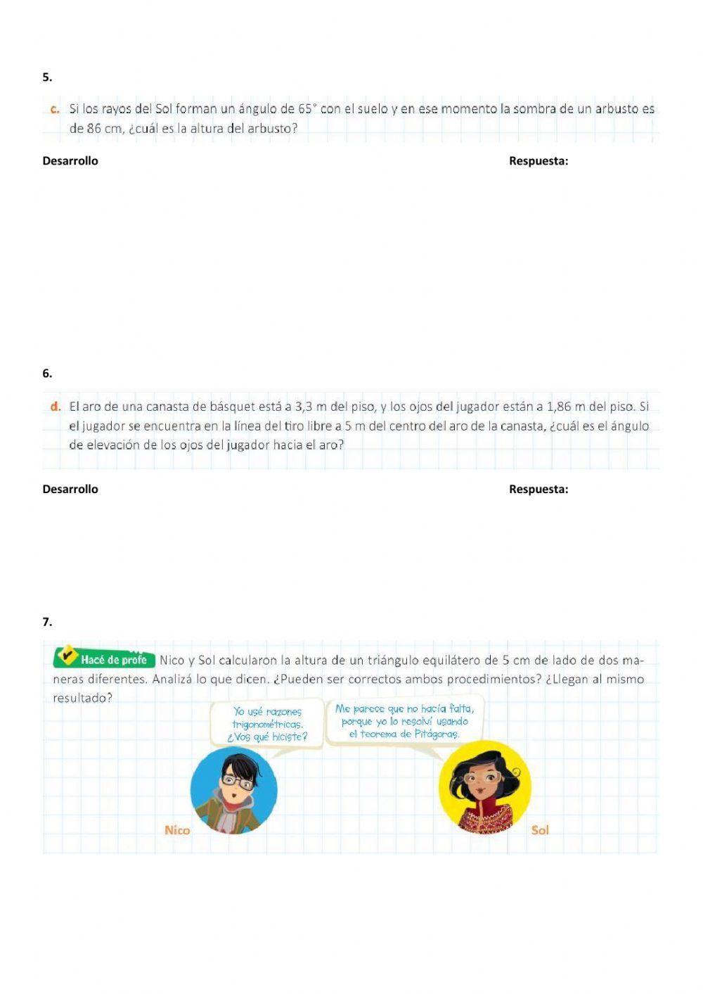 Trigonometría- Problemas