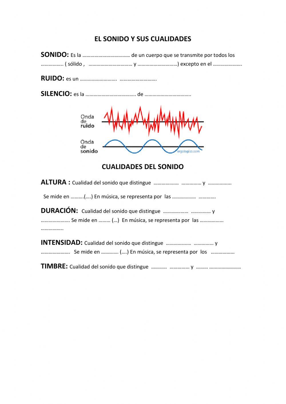 El sonido y sus cualidades