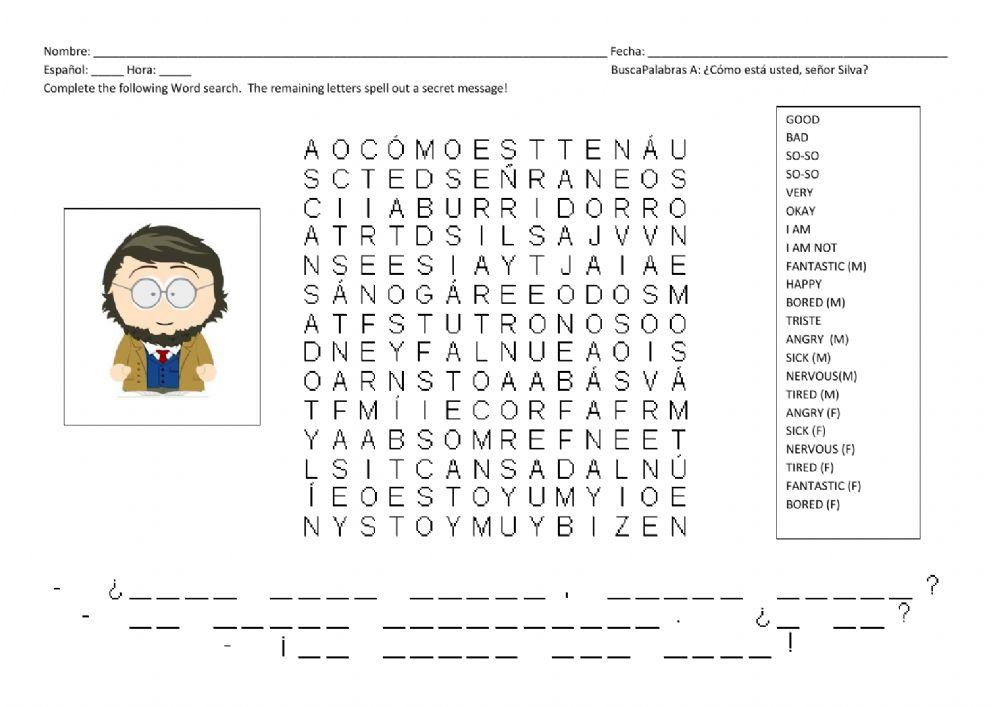 Buscapalabras - ESTAR Y Respuestas