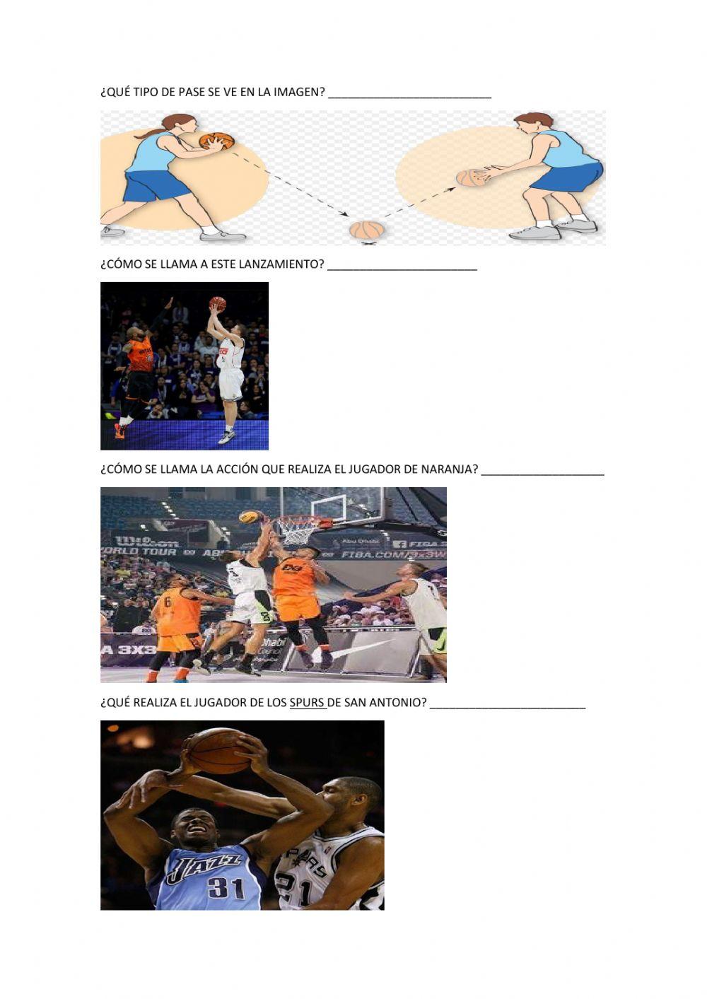 Acciones del baloncesto