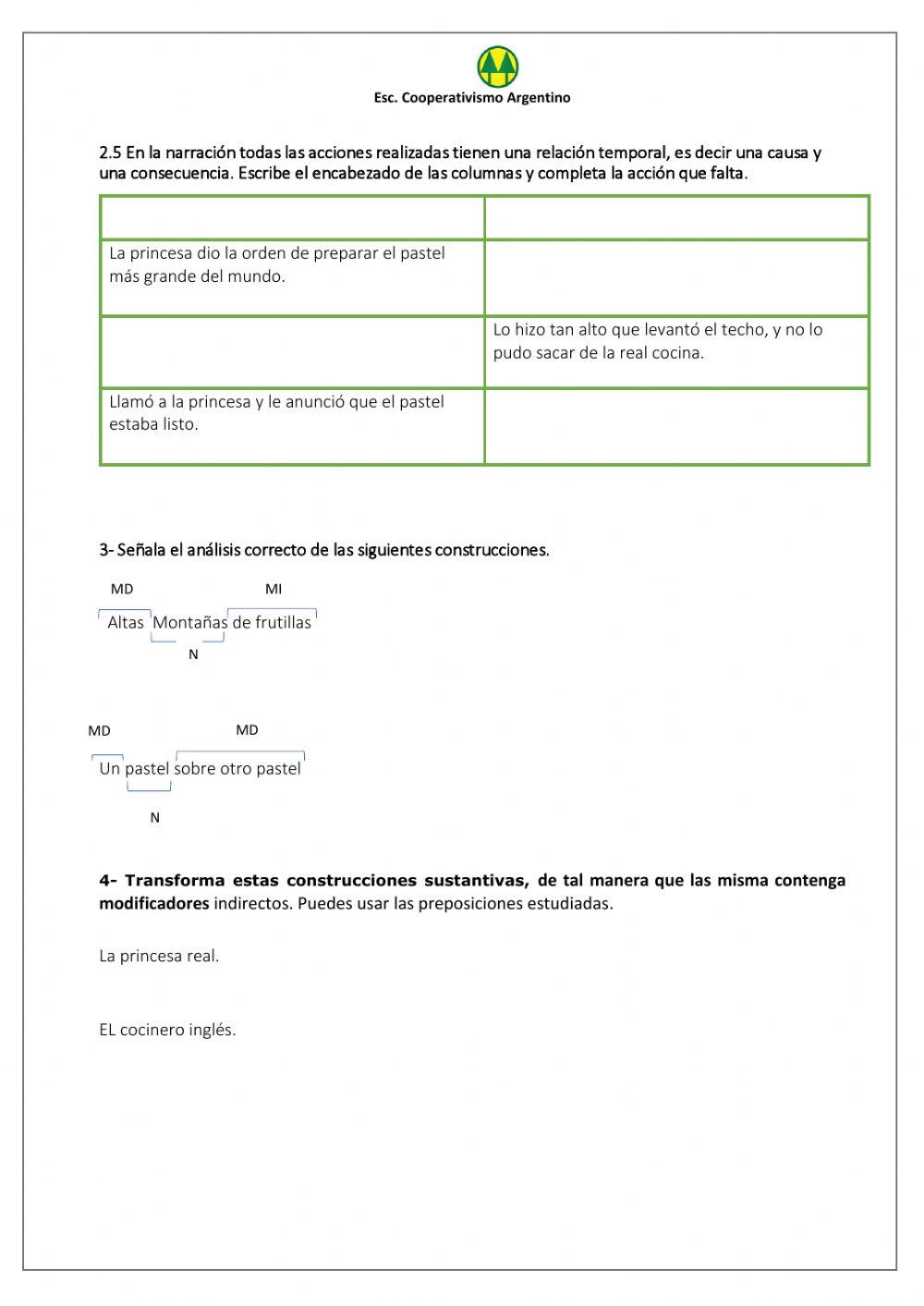 Evaluación 5º grado