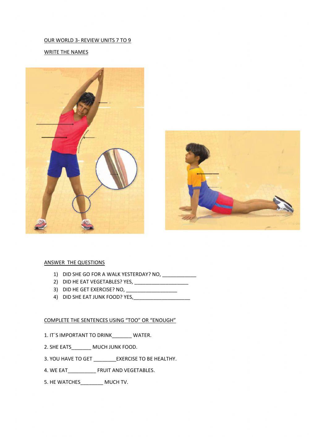 Our world 3 review units 7 9 online exercise for live worksheets
