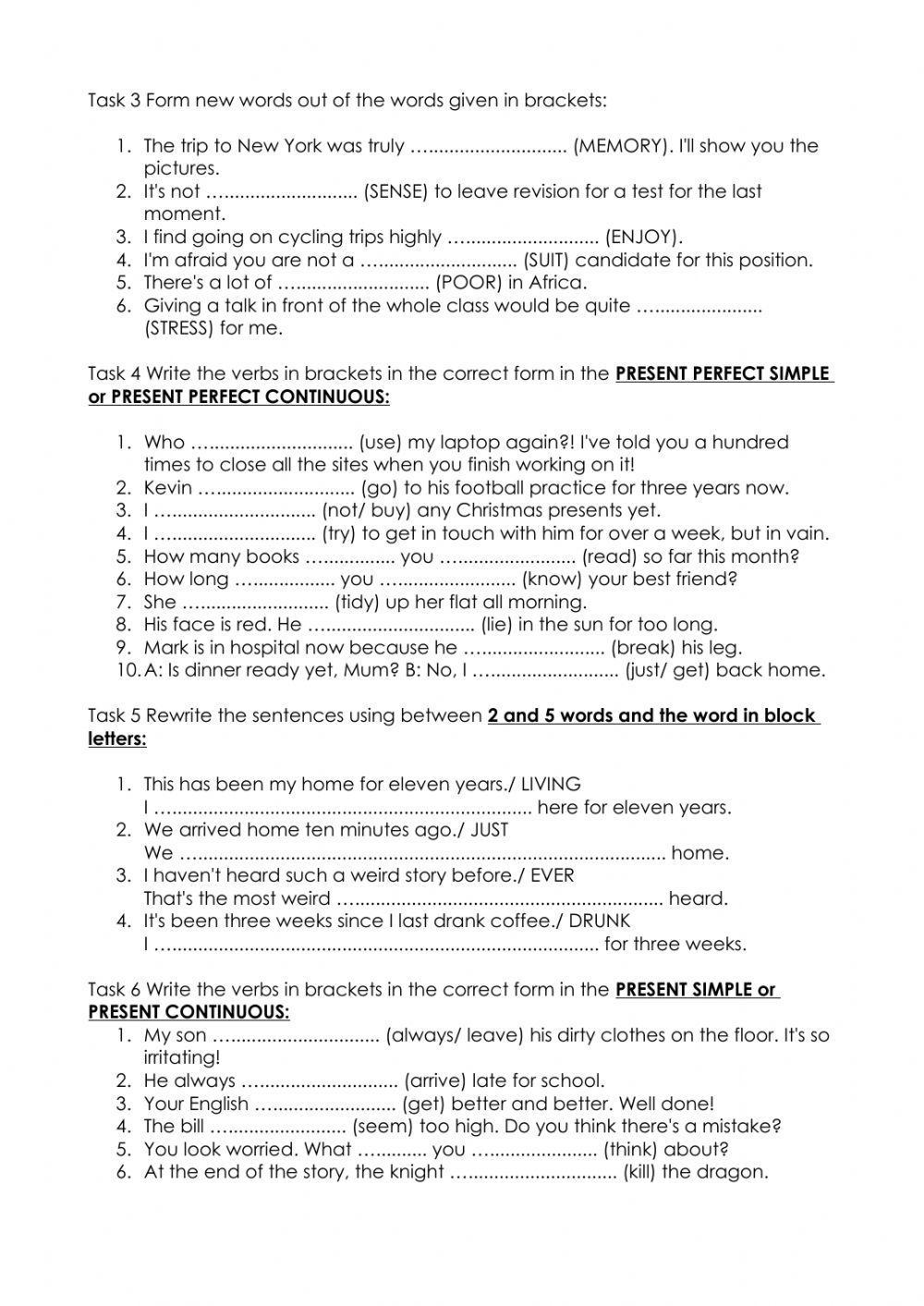 Unit 1 test gold experience b1+ new