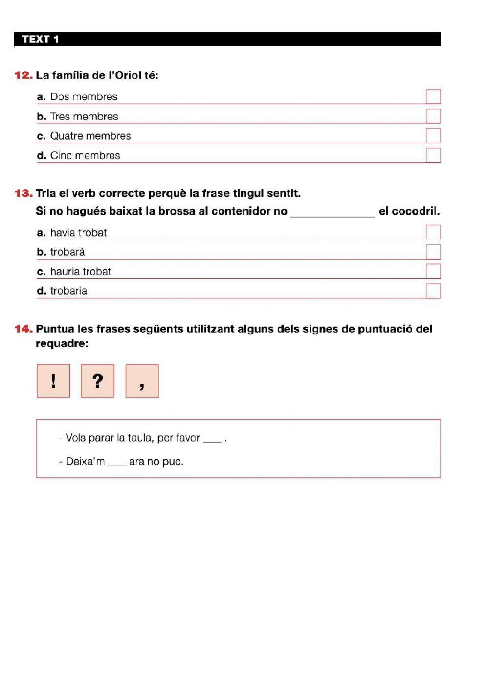 Comprensió lectora 1