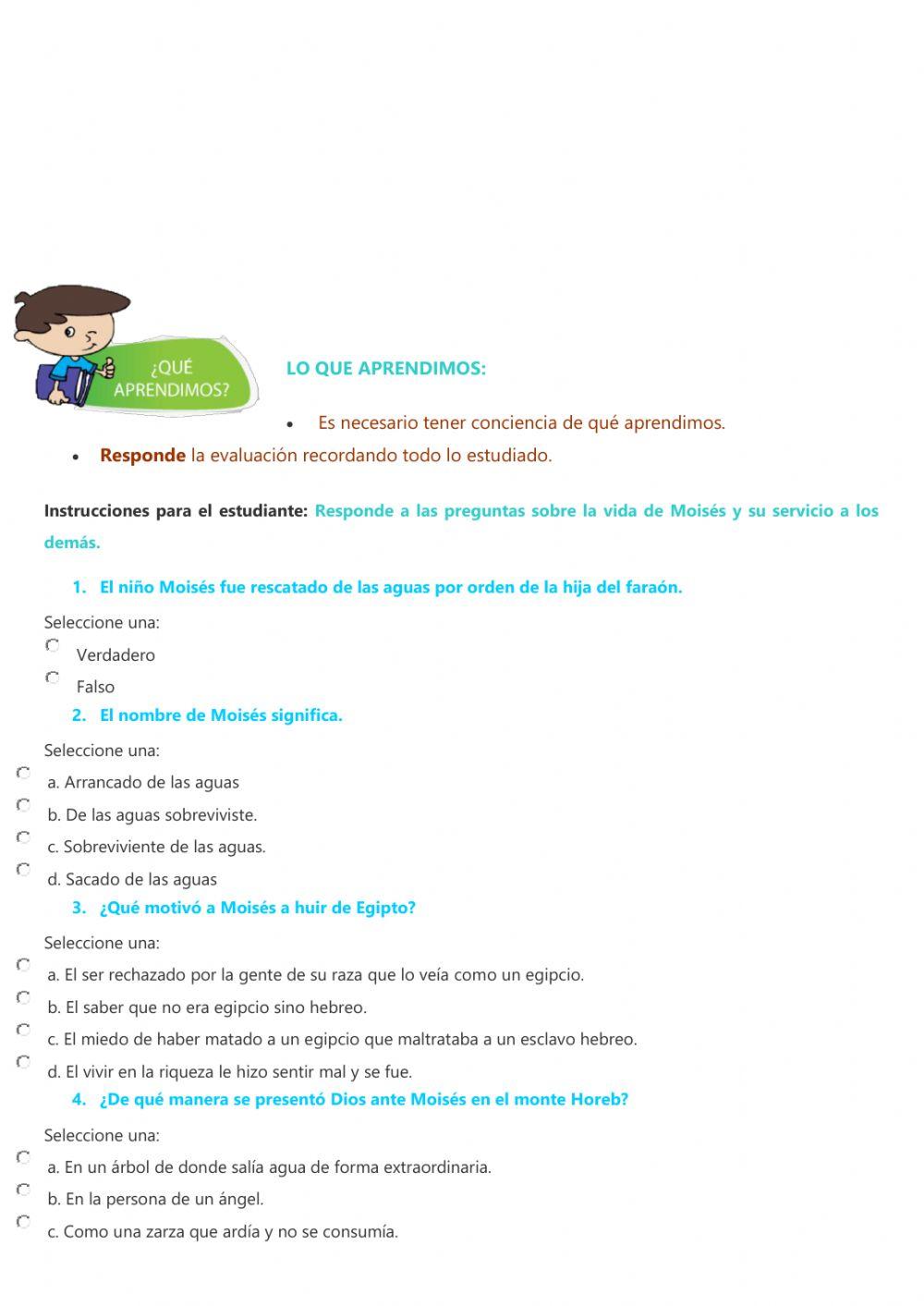 La valentia de Moisés