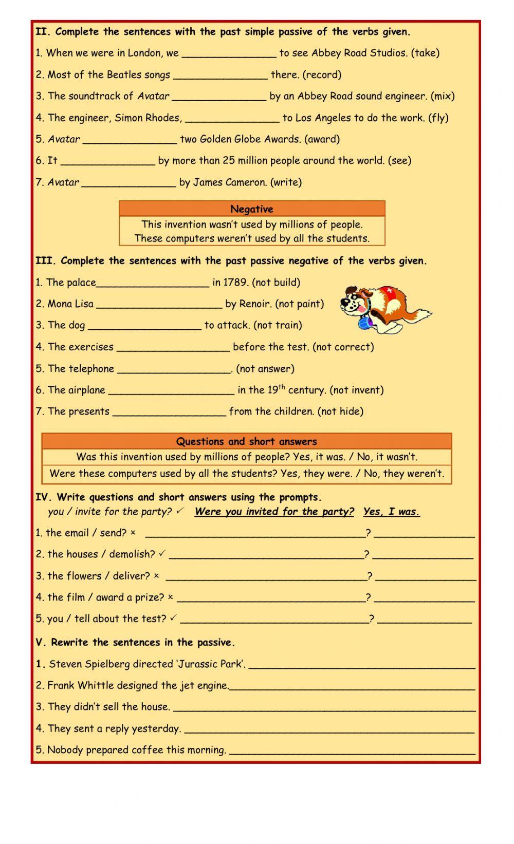 JU3B UNIT 9 GRAMMAR PAST PASSIVE