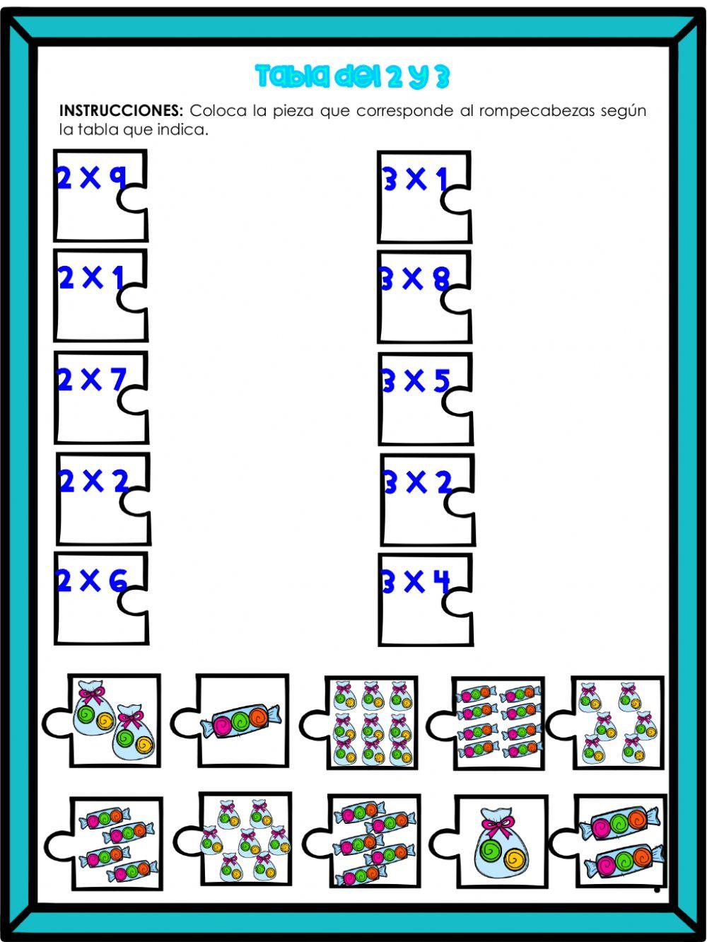 Tabla del 2 y 3