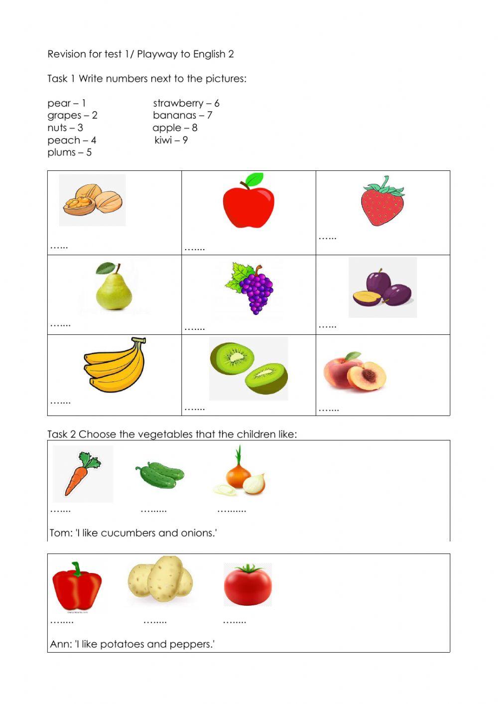 Playway to English 2 test 1