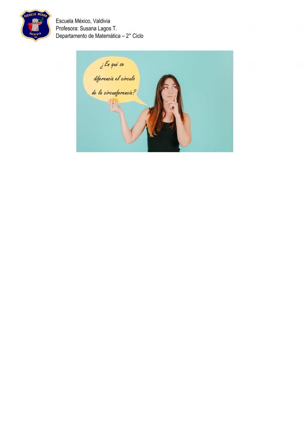 CÍRCULO Y CIRCUNFERENCIA