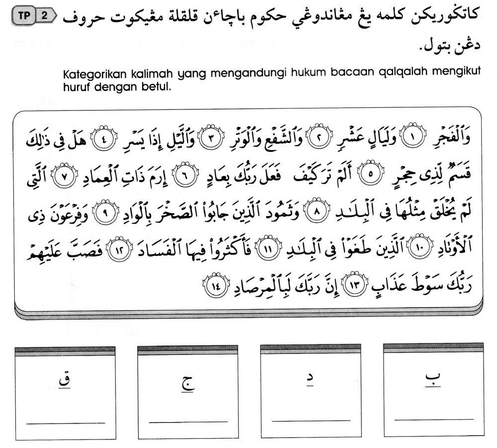Tajwid : Hukum Qalqalah