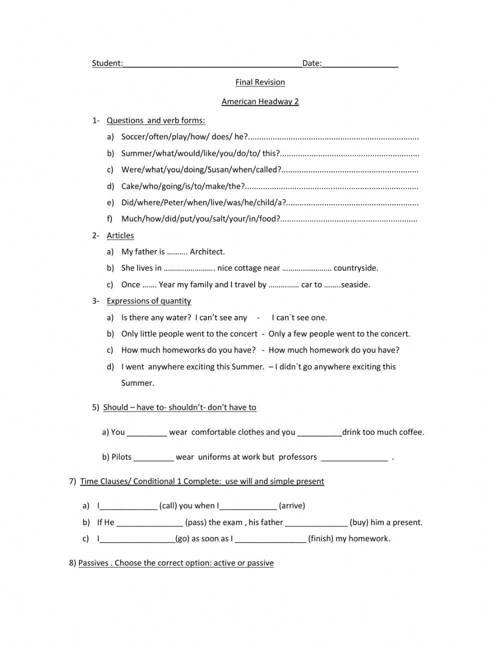 Ah 2 final exam review