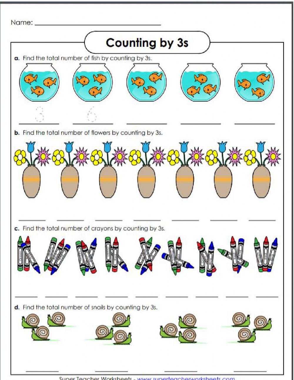 Skip Counting Objects 2-5
