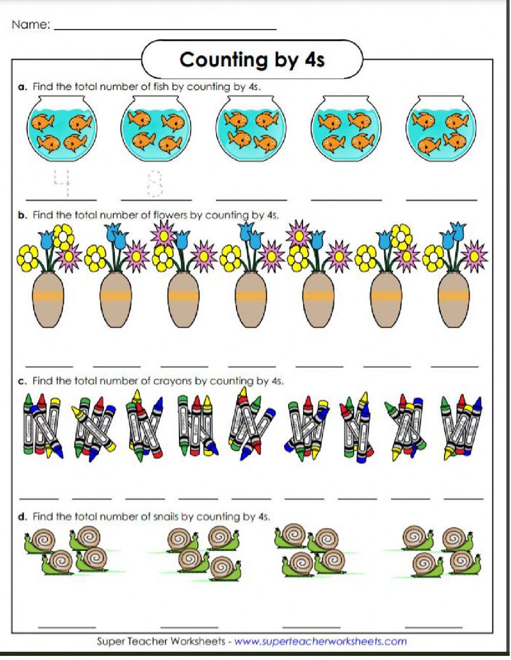 Skip Counting Objects 2-5