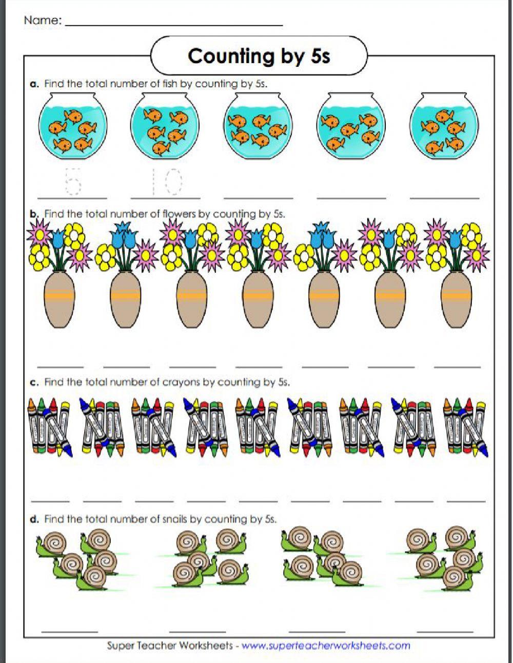 Skip Counting Objects 2-5