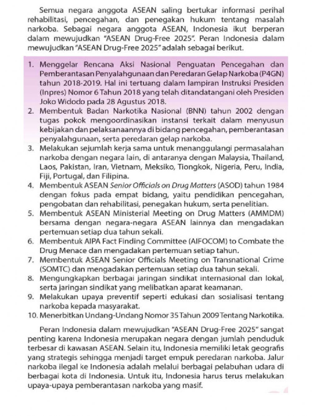 ASEAN Menanggulangi Narkoba