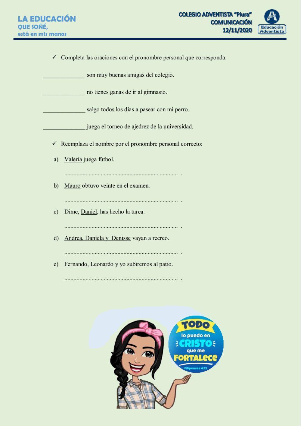 Pronombres personales