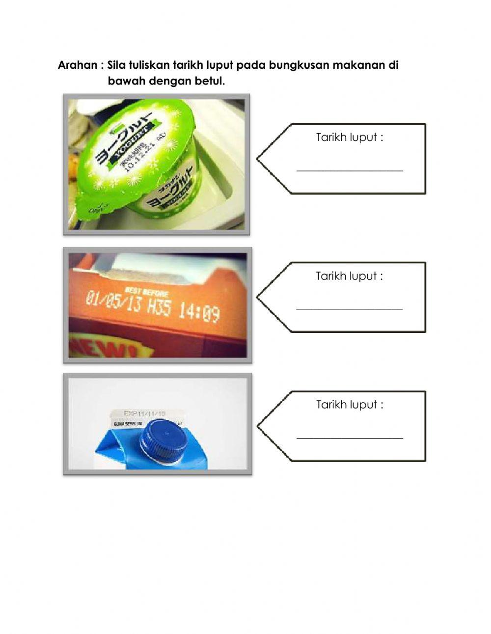 Latihan Sains Tingkatan 2 : Tarikh Luput (disediakan oleh Pn. Siti Noor Rohaya)