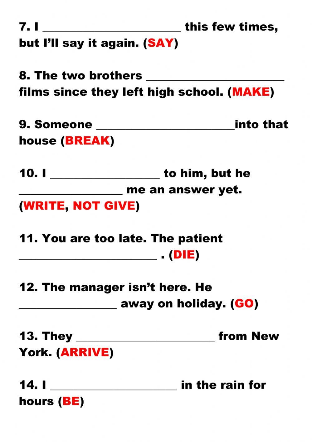 Present perfect simple