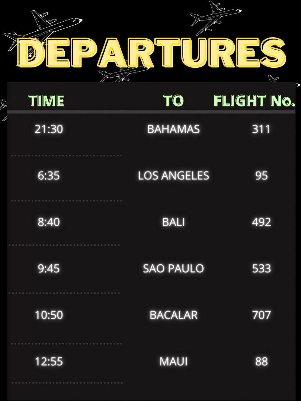 Airport Flight Departures