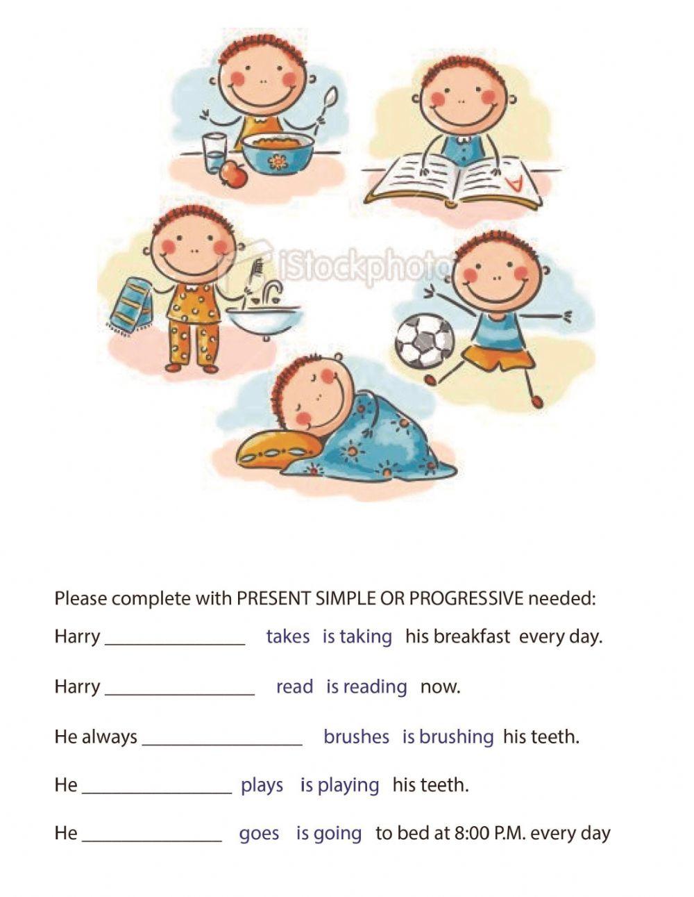 Adverbs of frequency, Comparatives, Superlatives, Present Simple and Continuous Like and Don't Like