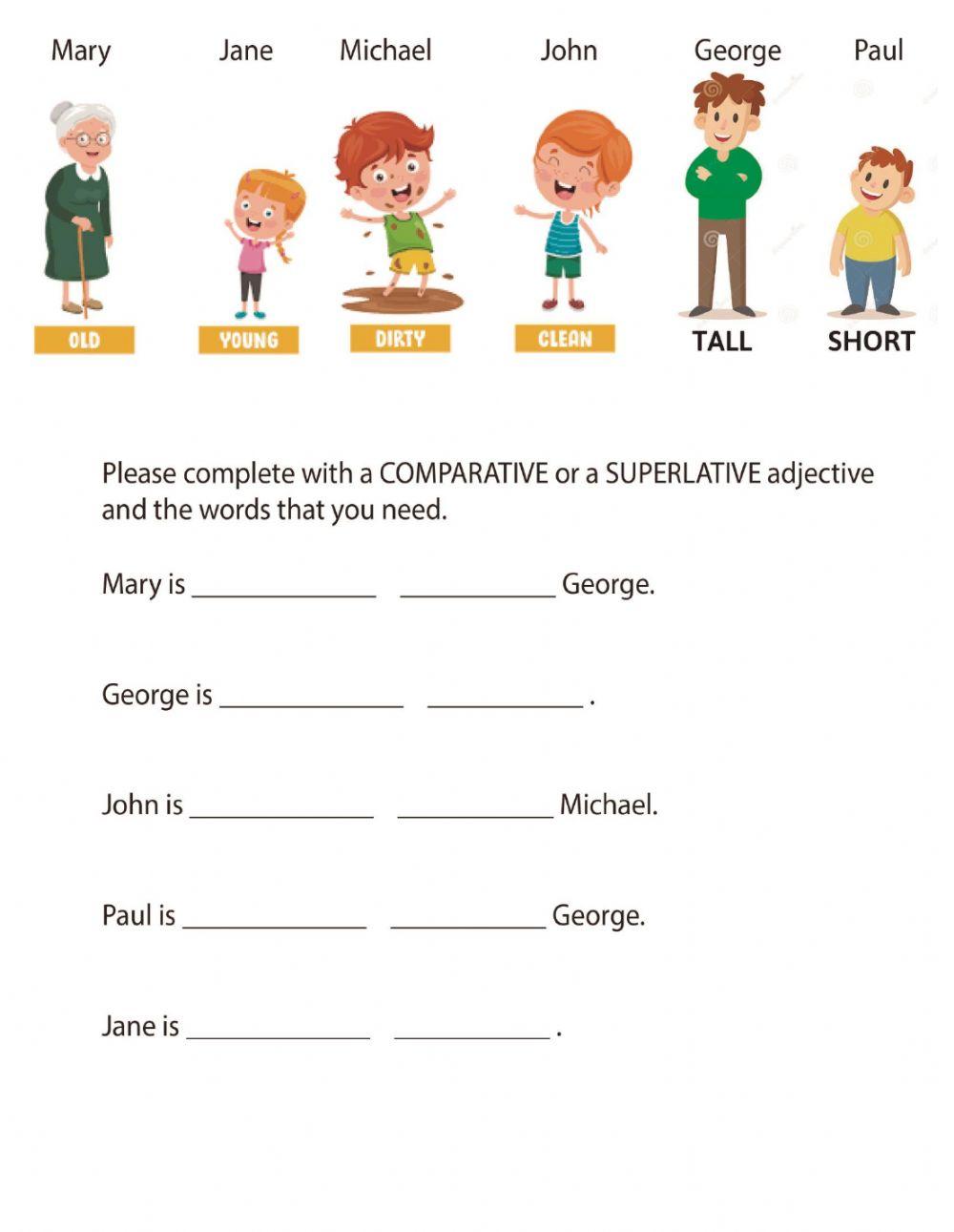 Adverbs of frequency, Comparatives, Superlatives, Present Simple and Continuous Like and Don't Like