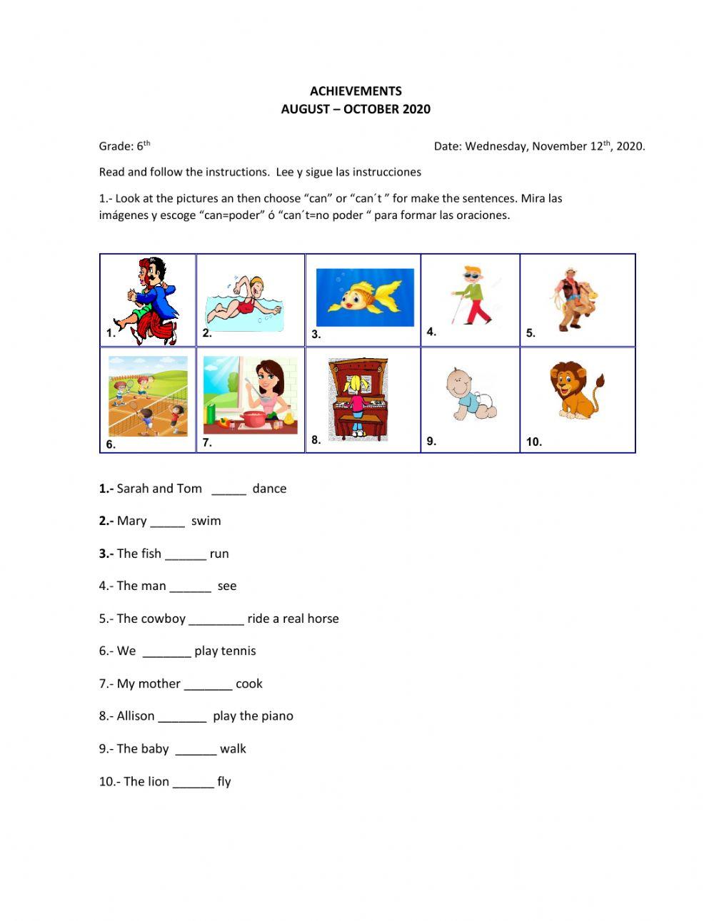 Achievements august-october 2020'