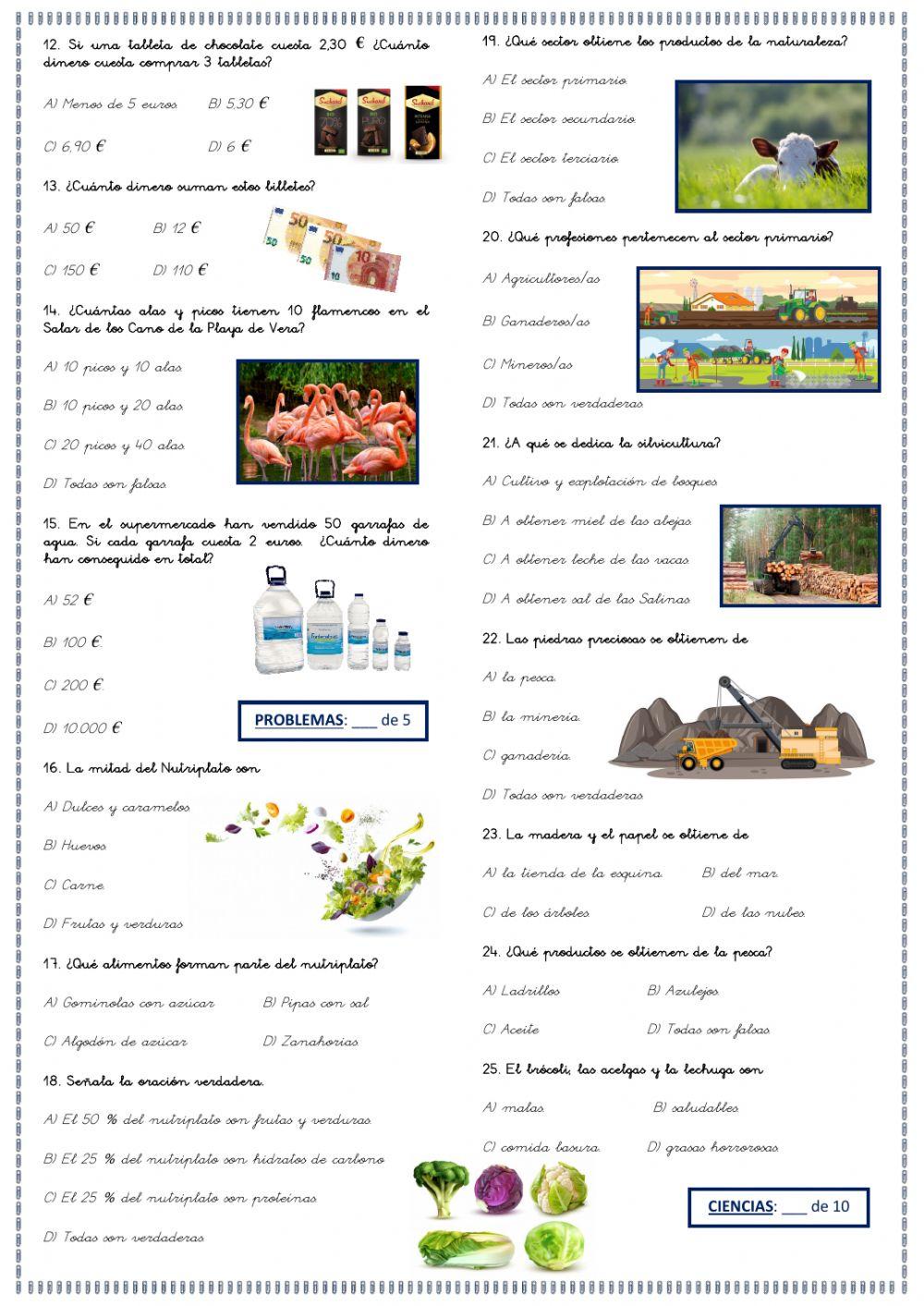 Minimir 7 worksheet | Live Worksheets