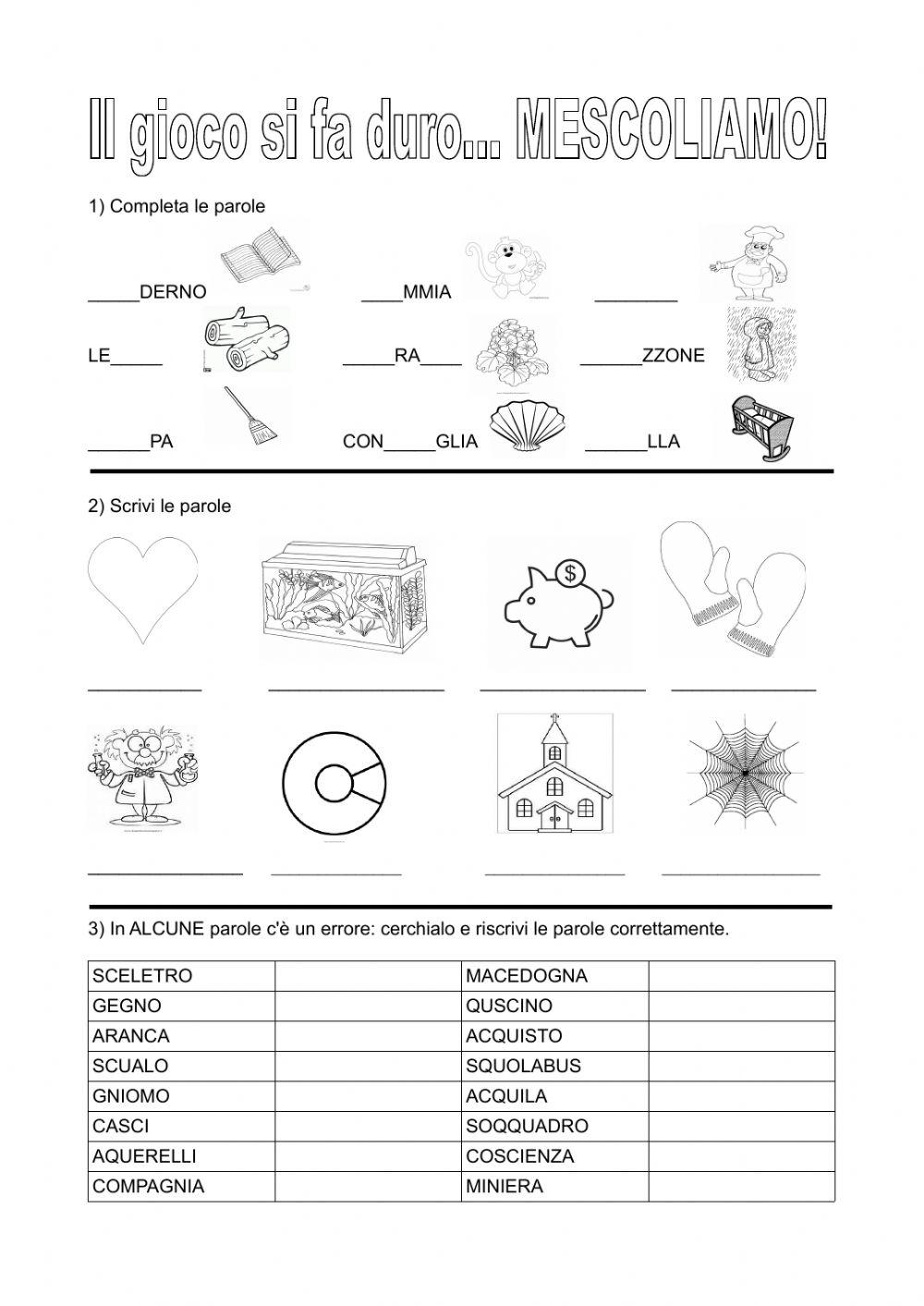 Ripasso classe prima (no gl)