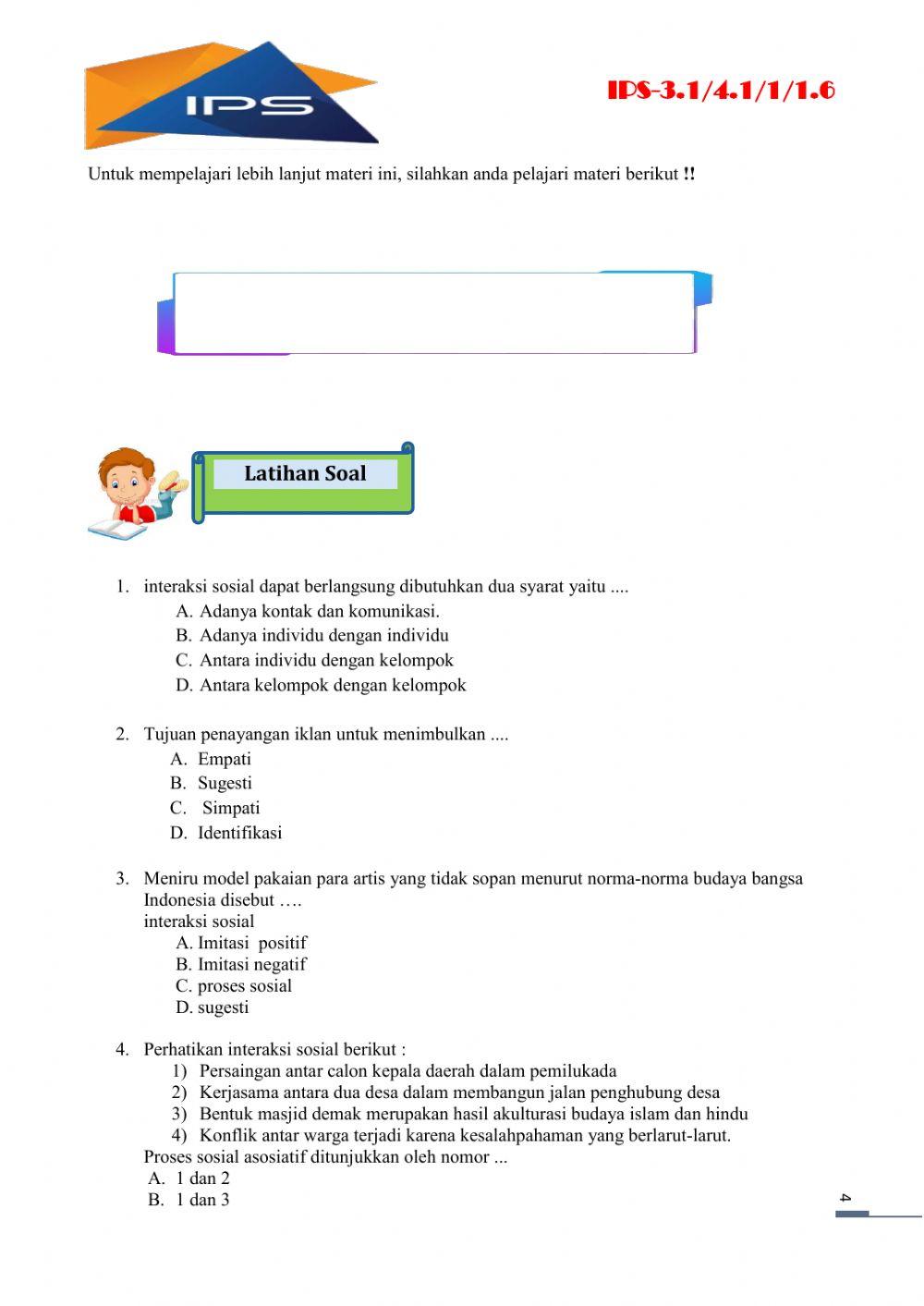 LKPD IPS-INTERAKSI SOSIAL