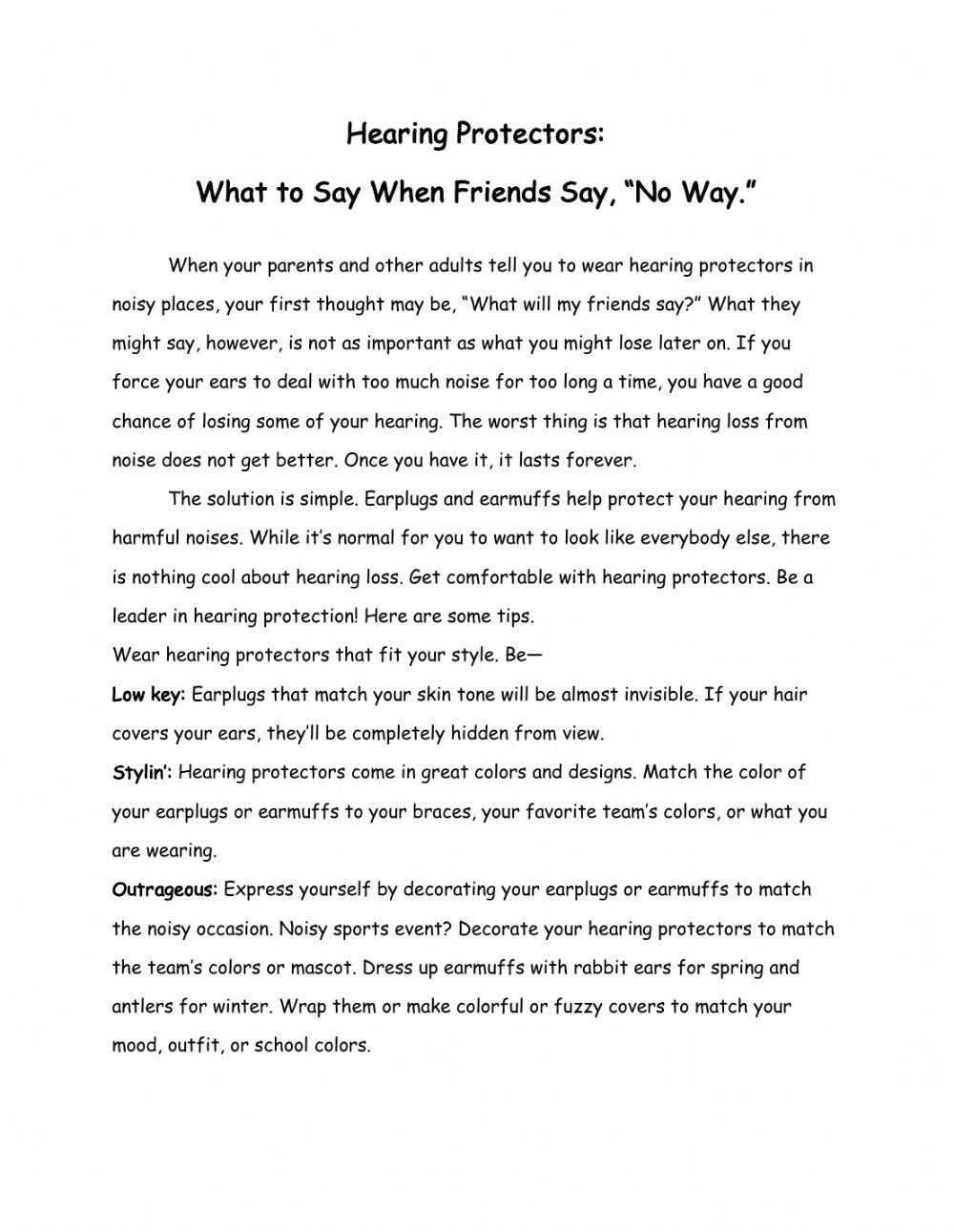 Reading comprehension Passage R.I 4.2