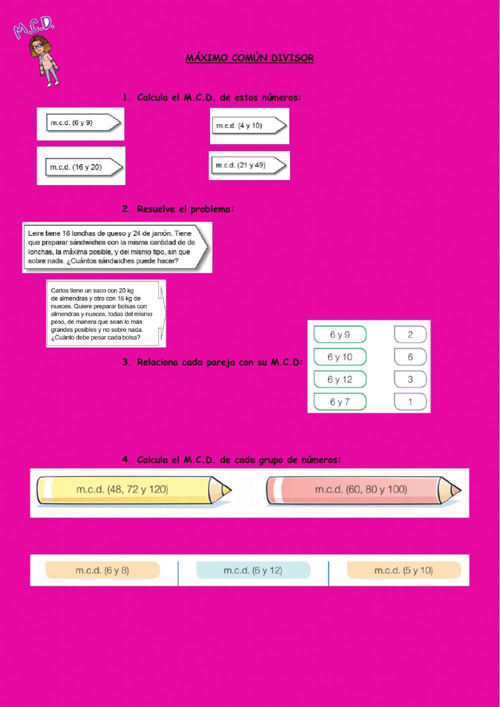 Máximo común divisor