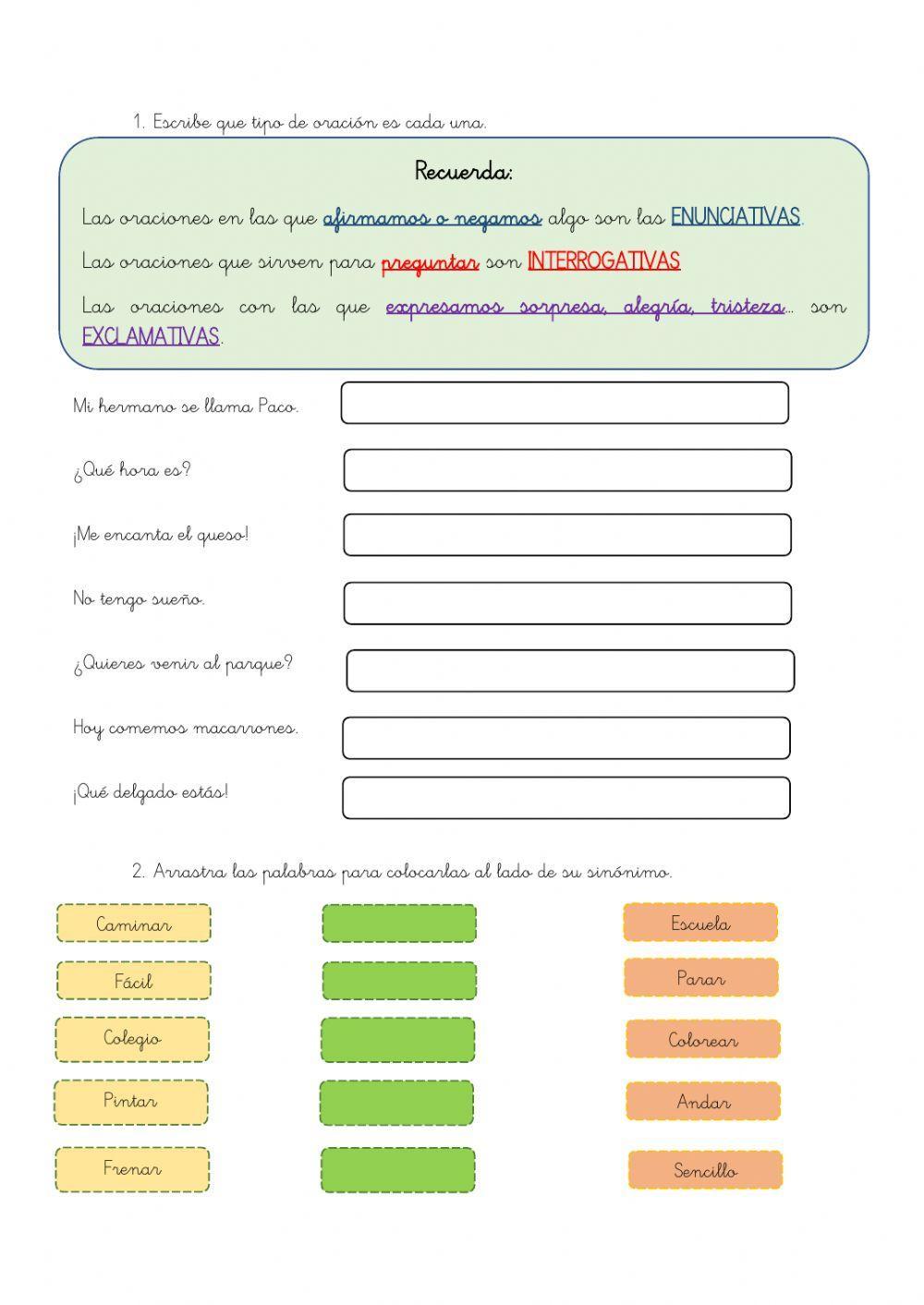 Repaso tema 2º primaria