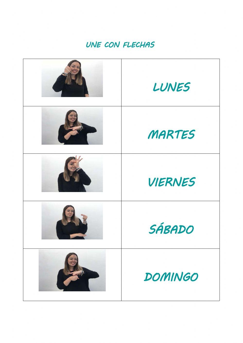 Mese del año y días de la semana