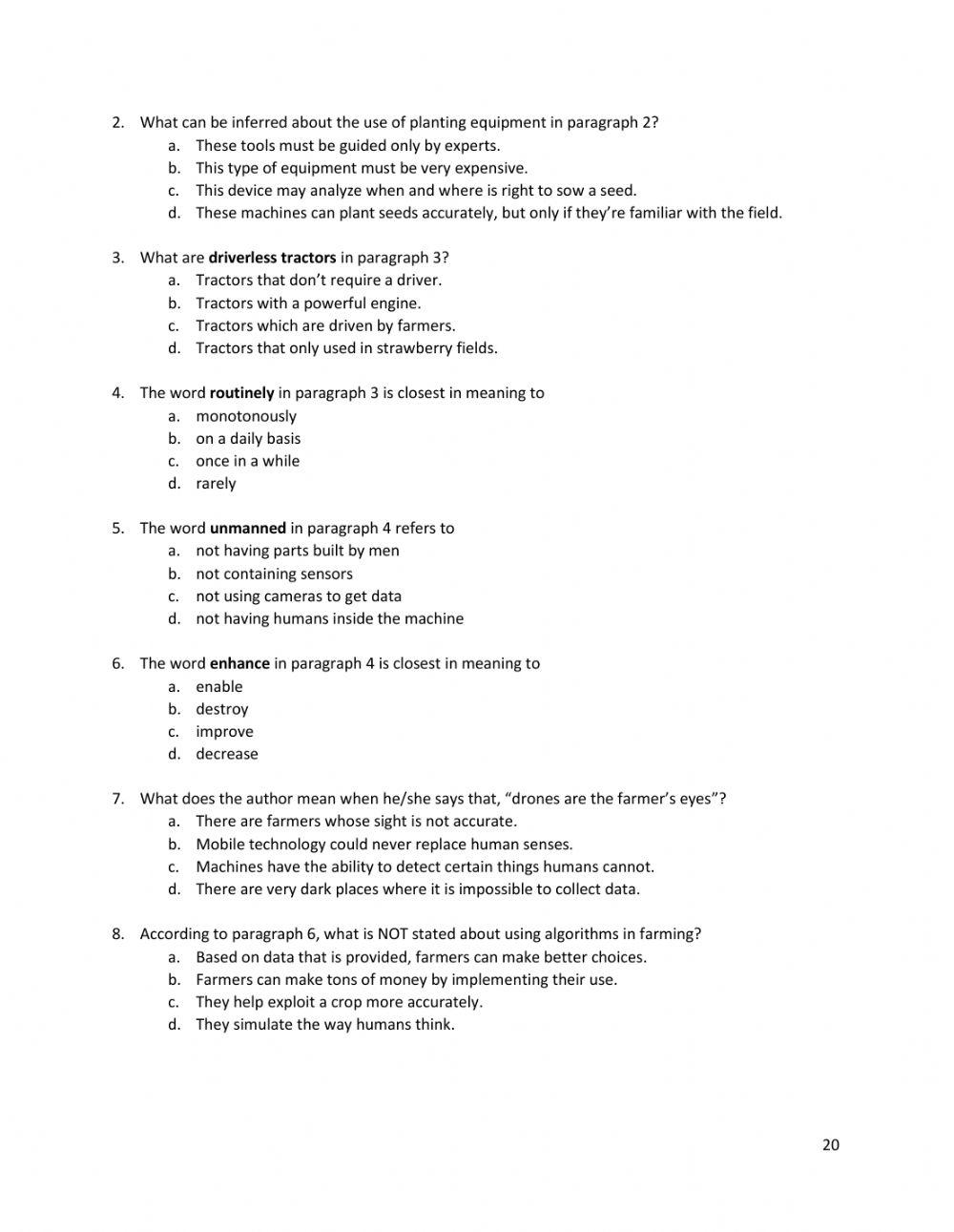 Agriculture adn technology