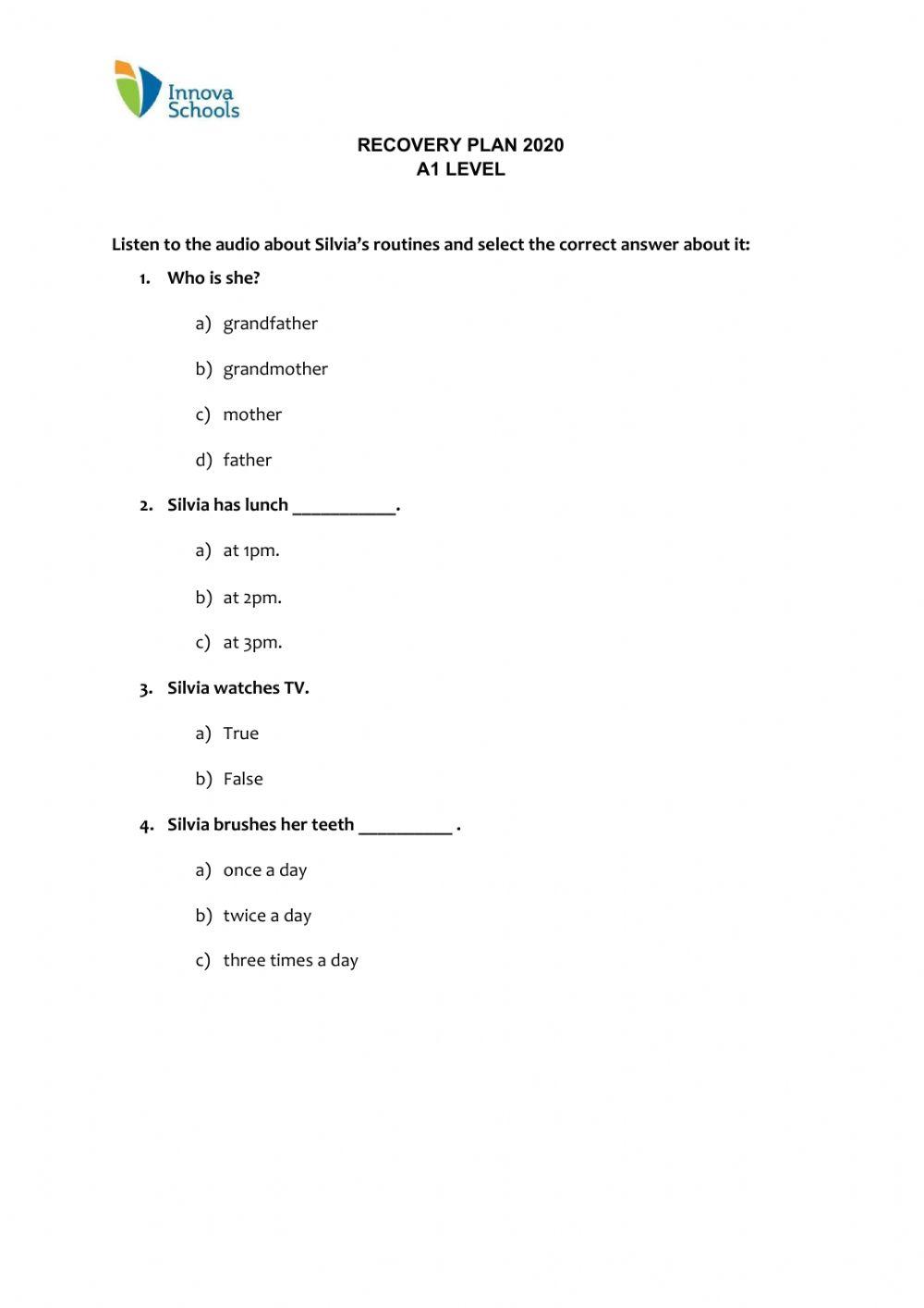 Speaking - Week 2 - Part 4