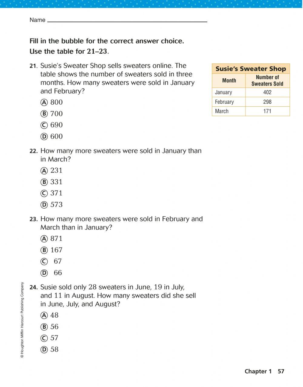 497500 | Go Math Chapter 1 Review | Whitney Branch