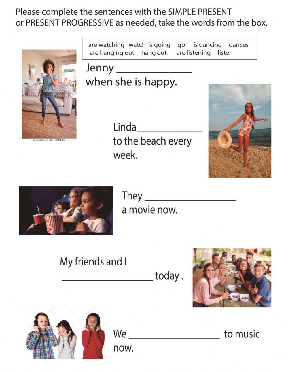 Like, Don-t Like, Feelings, Polite Requests, Present Simple and Progressive