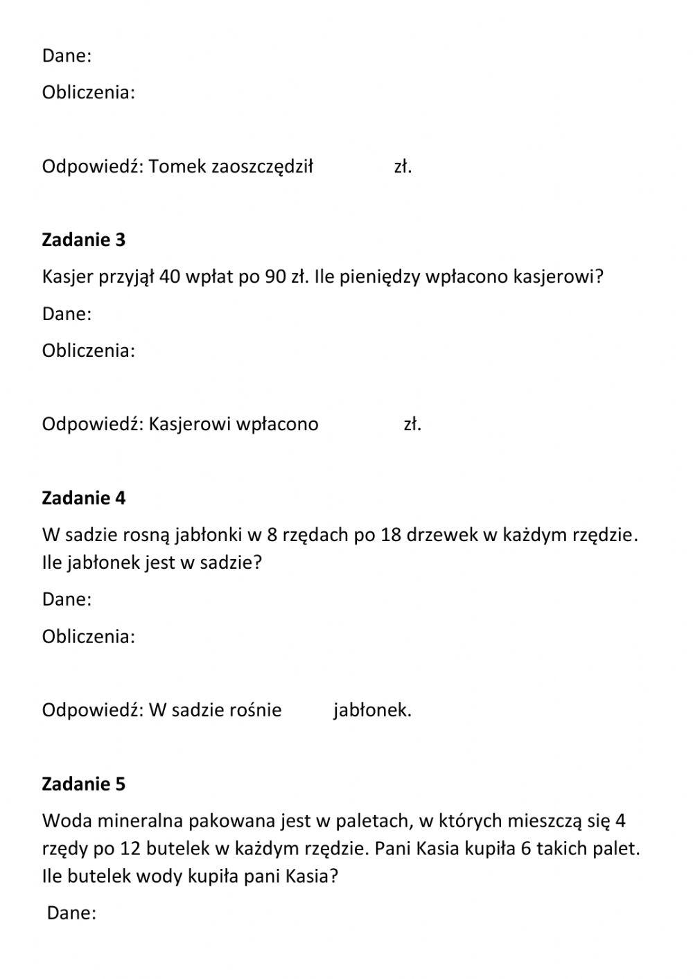 Mnożenie w pamięci