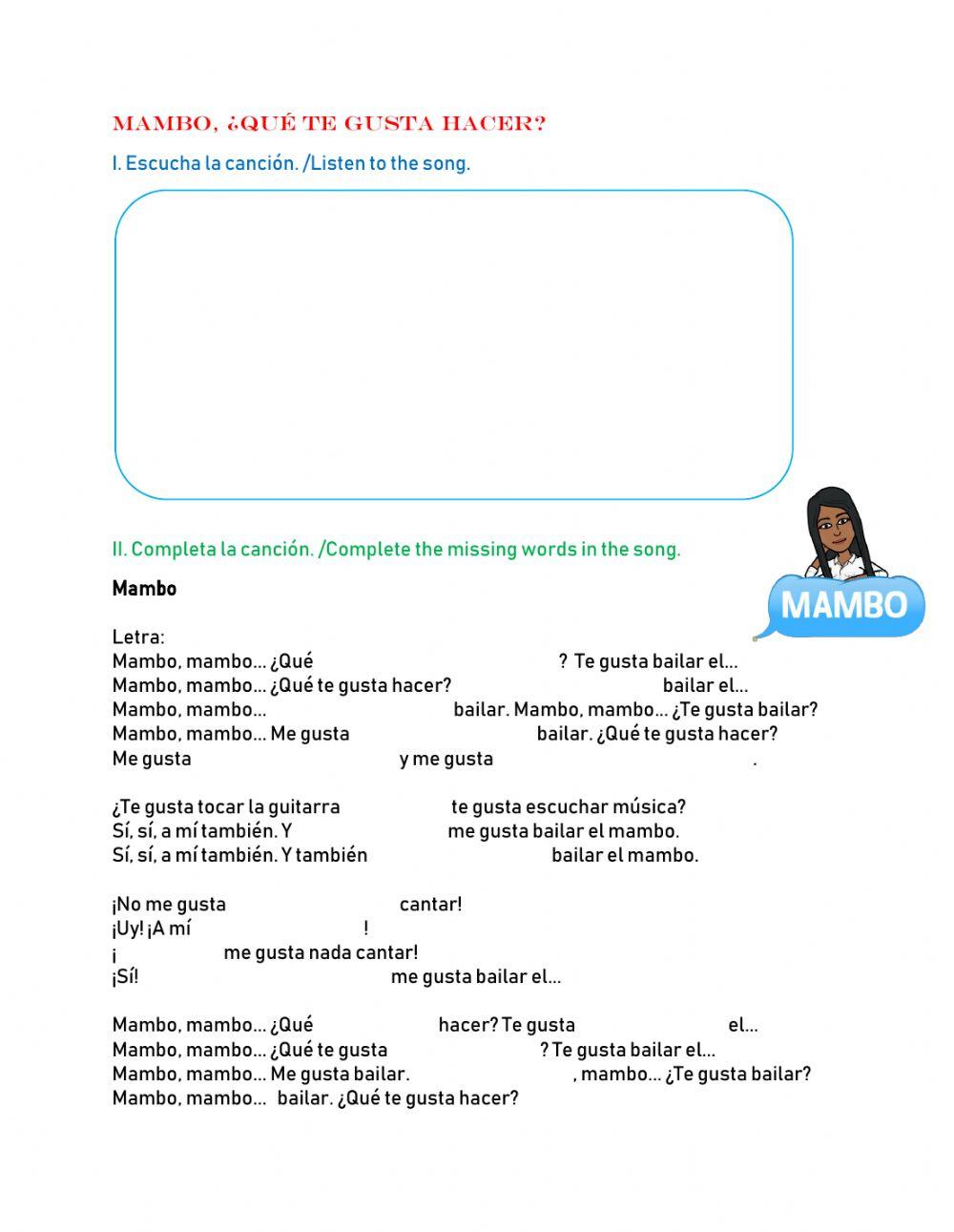 ¡Mambo, mambo, me gusta bailar!