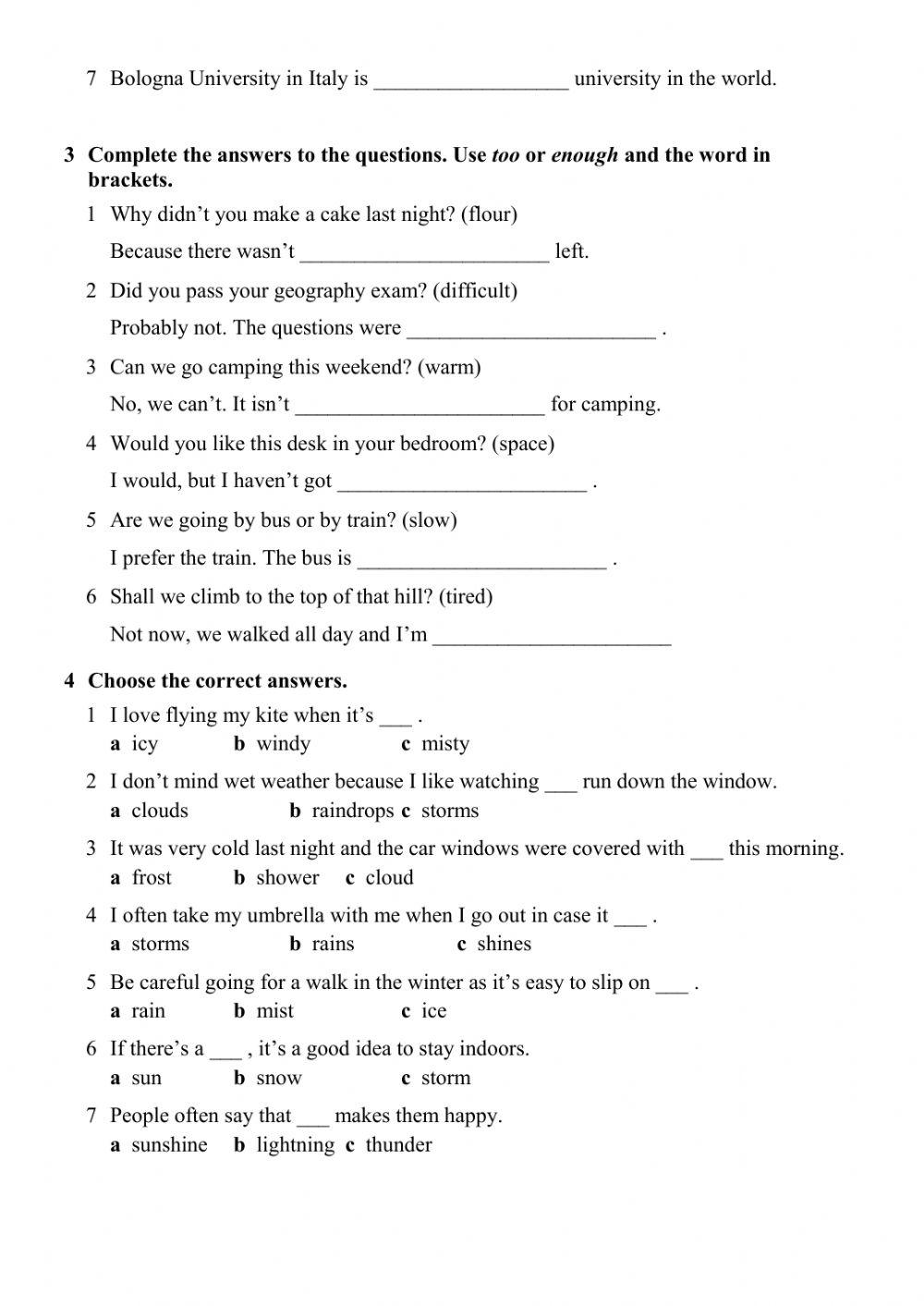 Solutions pre-intermediate. Test 4