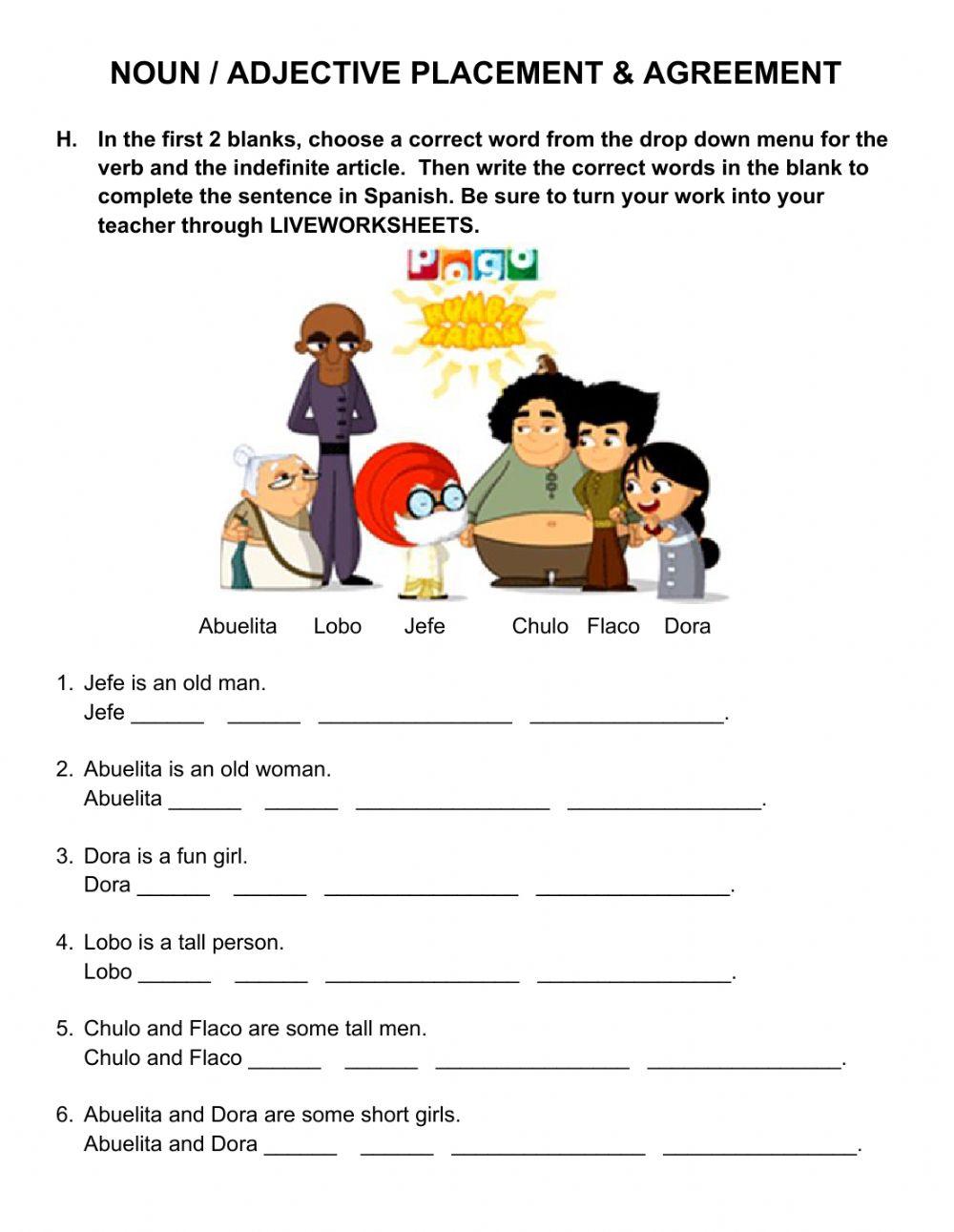 1.3 article-noun-adjective agrement span2review