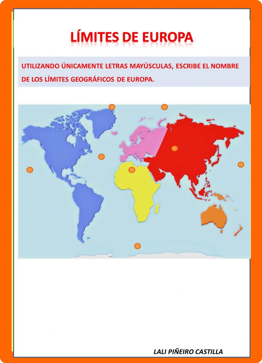 Lengua  6º- ficha límites de europa-2