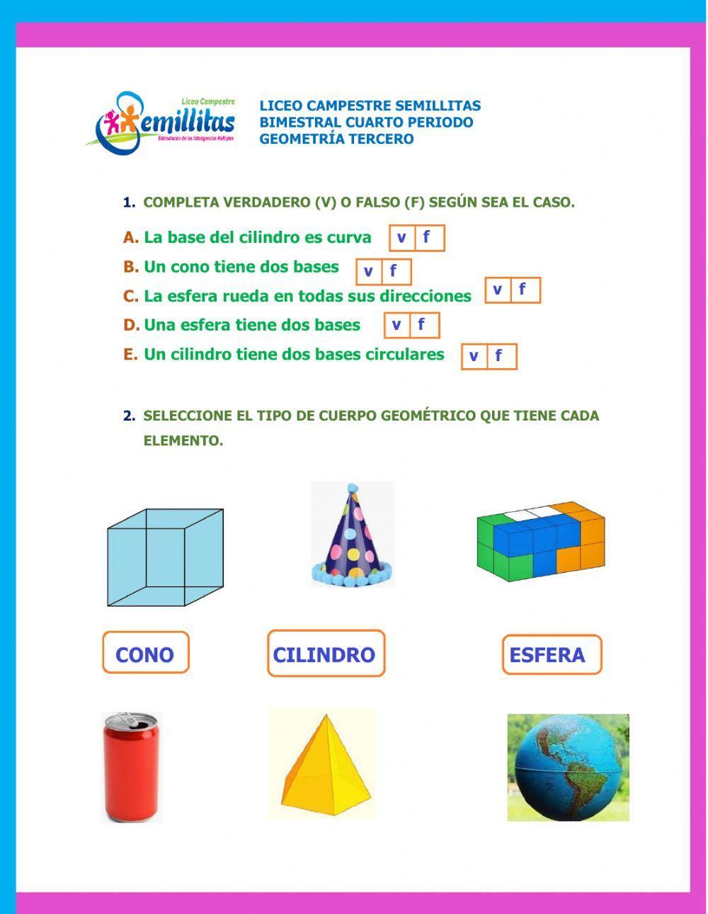 Evaluación de geometría