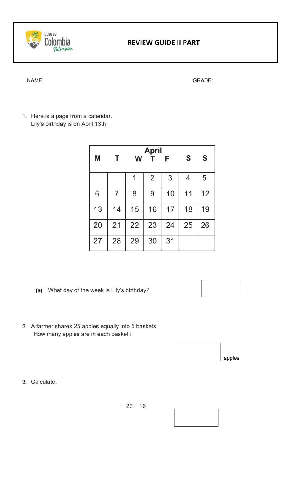 Review Guide - Part 2
