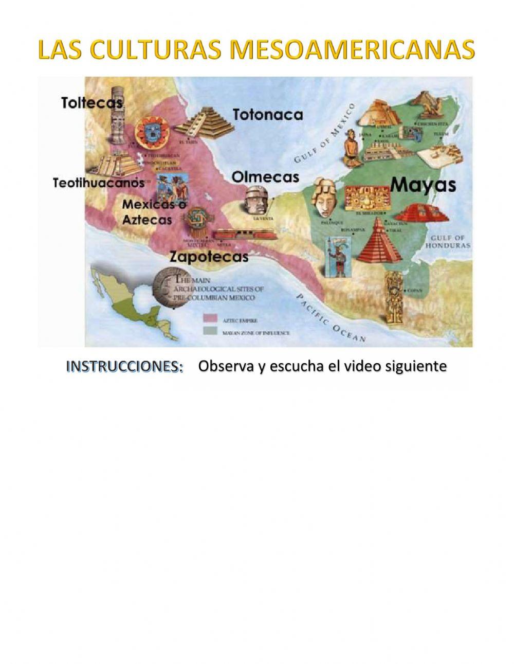 Las culturas mesoamericanas