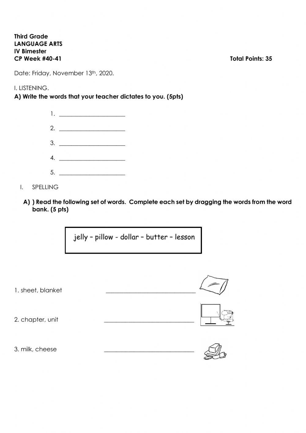 LA CP Week 40 and 41 Accomodations