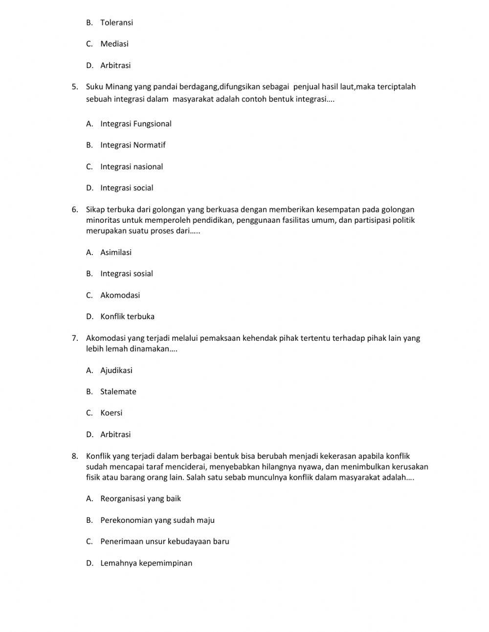 Konflik dalam kehidupan sosial