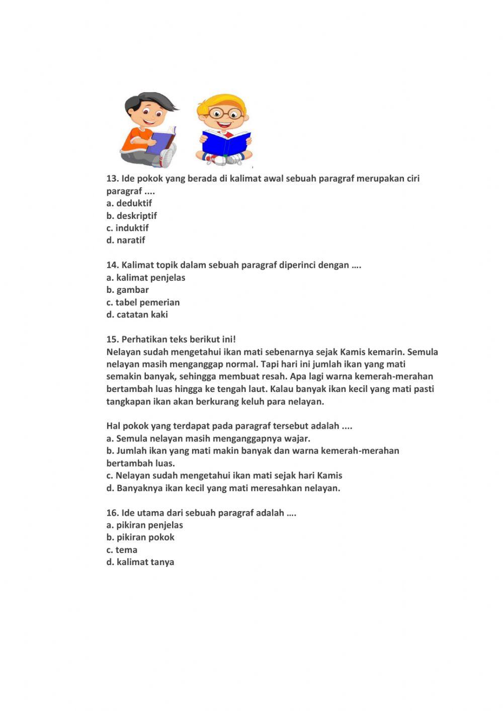 Latihan 2 Bahasa Indonesia