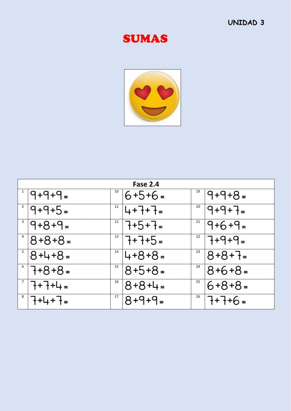 Cálculo mental. ABN